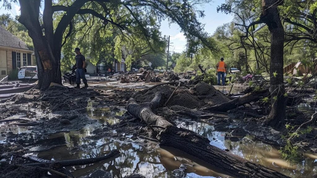 Trtee Service Cleaning Up Storm Debris